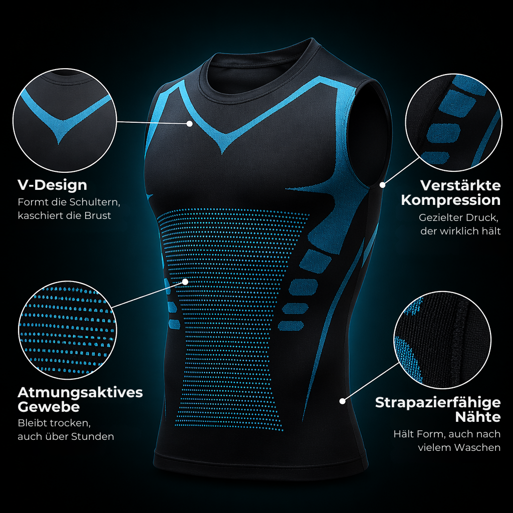 V-Shirt | Kompressionsunterhemd